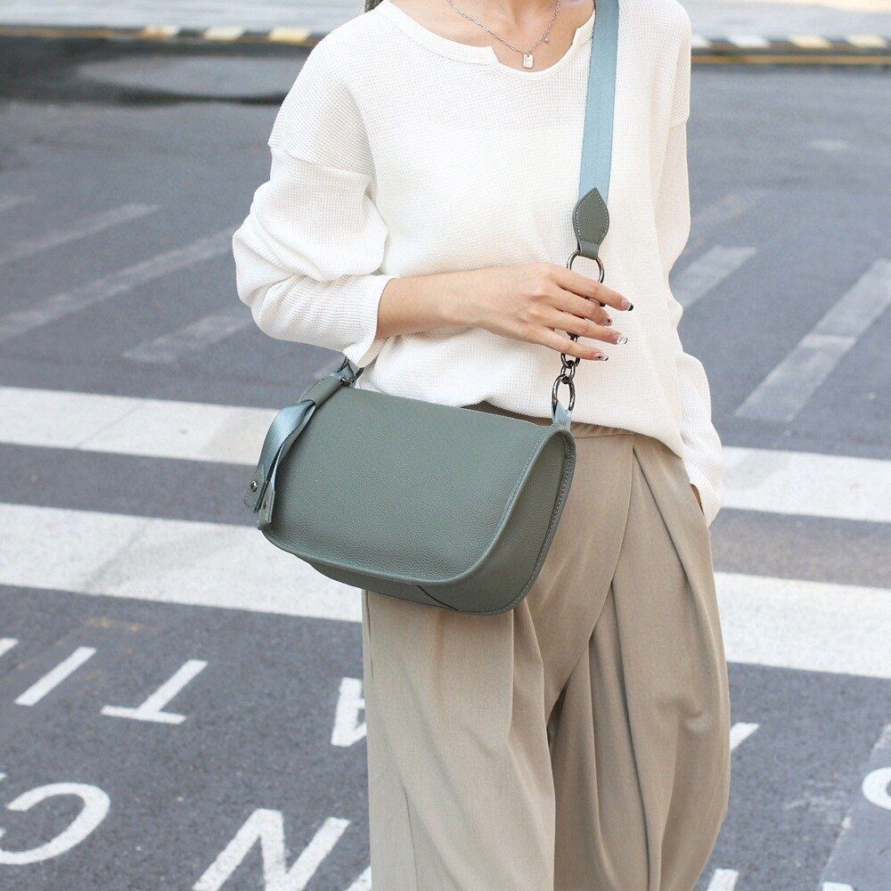 Genuine Leather Crossbody Bags Luxury Simple Handbags High Quality Shoulder Bags