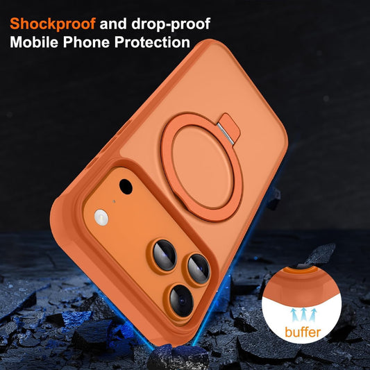Magnetic Compatible with Iphone 17 Pro Max Case with Stand [Military Grade Drop
