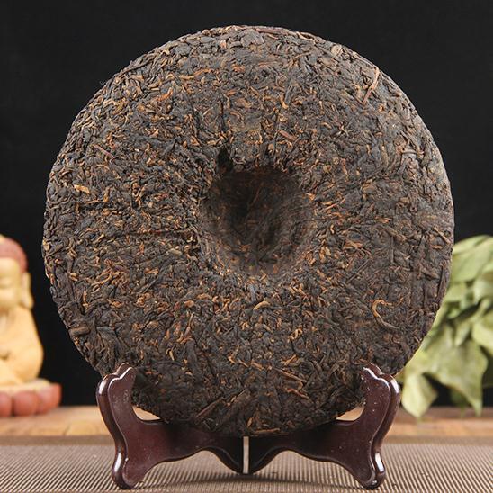 380g Cooked Pu'er Tea Cake Wild Old Tree Puerh Ripe Tea Yunnan Pu-erh Black Tea