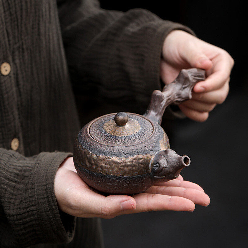 18cm Side Handle Teapot Ceramic Tea Pot Drinkware Chinese Kung Fu Tea Set