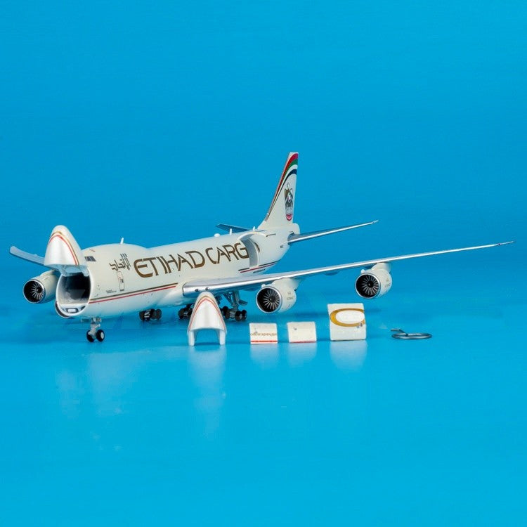 1:400 JC Wings Etihad Airways B747-8F N855GT Airplane Diecast Aircraft Model