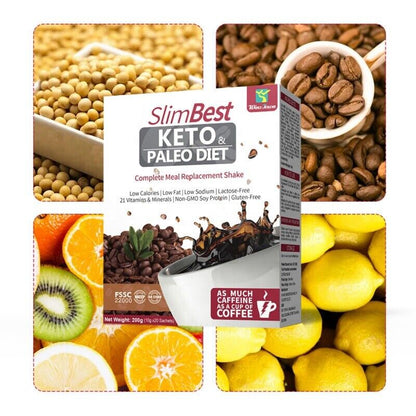 Keto Coffee Paleo Diet Complete Meal Replacement Shake Instant Coffee 10g*20bags