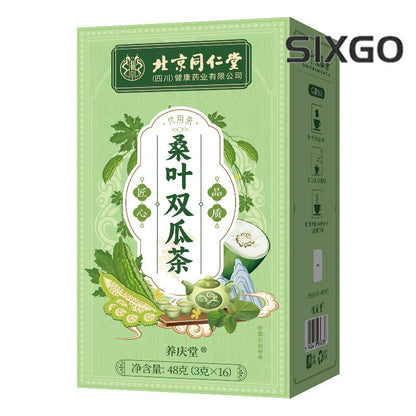 Mulberry Leaf Double Melon Tea Bitter Gourd Wax Gourd 16 Packs Health Tea Bag