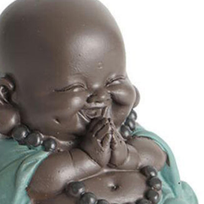 Adorable Laughing Buddha Statue for Car Decor Collectible
