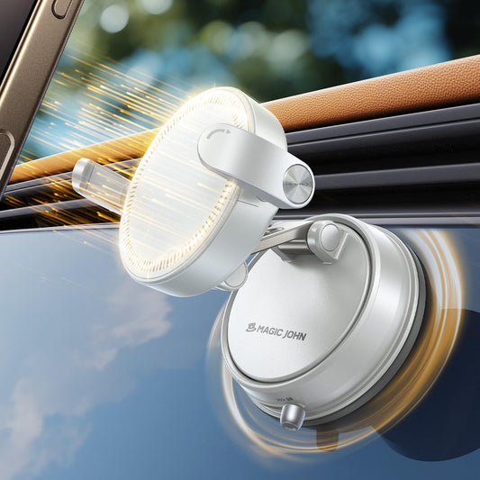Car Phone Holder for Magsafe [Ultra Magnetic & Clip Arm] 360° Adjustable Car Pho