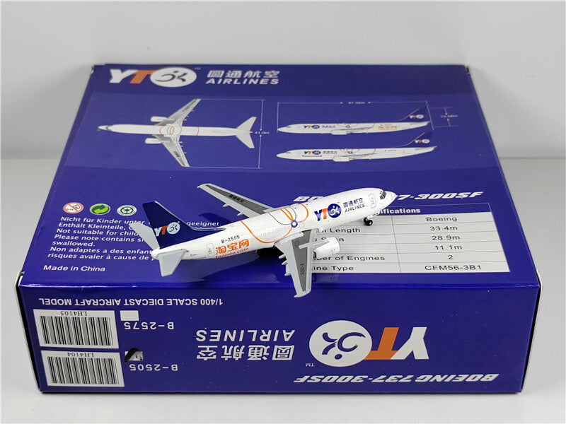 1:400 JC Wings YT AIRLINES BOEING B737-300 Passenger Airplane Diecast Model