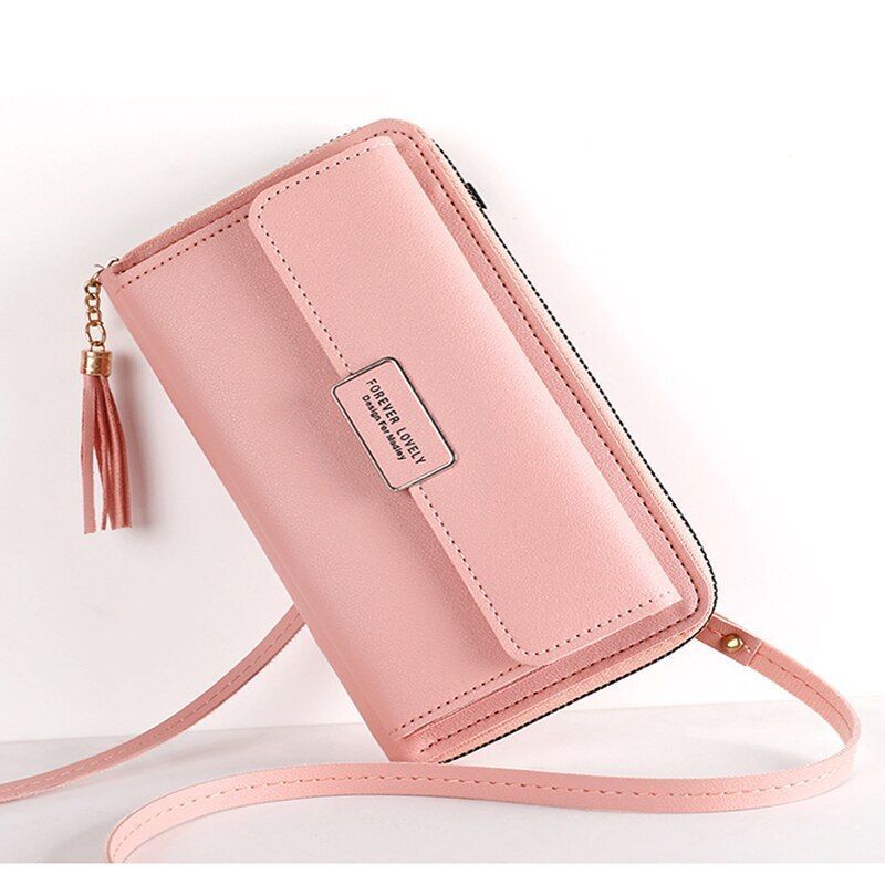Wallet Crossbody Shoulder Handbag Synthetic Leather Card Holder Purse 20*12*4 CM