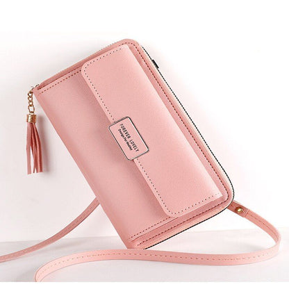 Wallet Crossbody Shoulder Handbag Synthetic Leather Card Holder Purse 20*12*4 CM