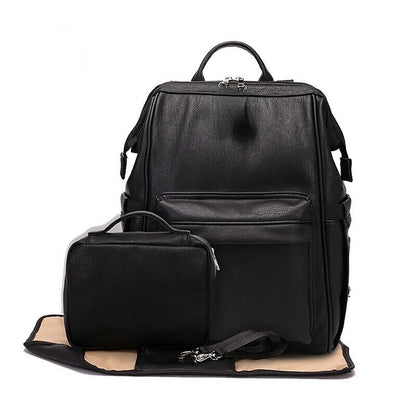6 Types PU Leather Mommy Bag Backpack Mom Baby Stroller Bag Pad Mom Baby Nursing