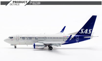 1:200 JC Wings SAS Scandinavian Airlines Boeing B737-700 Airplane Diecast Model