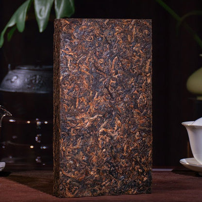 1000g Authentic 1980s Old Ban Zhang Pu'er Tea Mellow Aroma Ripe Tea Brick