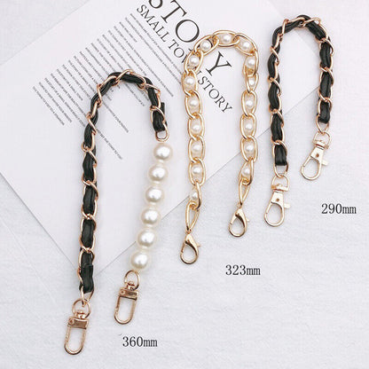 Imitation Pearl Chain Bag Chain Purse Belt Short Mobile Phone Lanyard Bag Handle