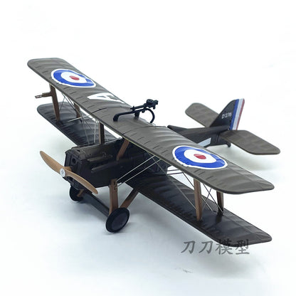 1/72 Scale World War I British Fighter SE.5a Camel Biplane Alloy Fighter Model