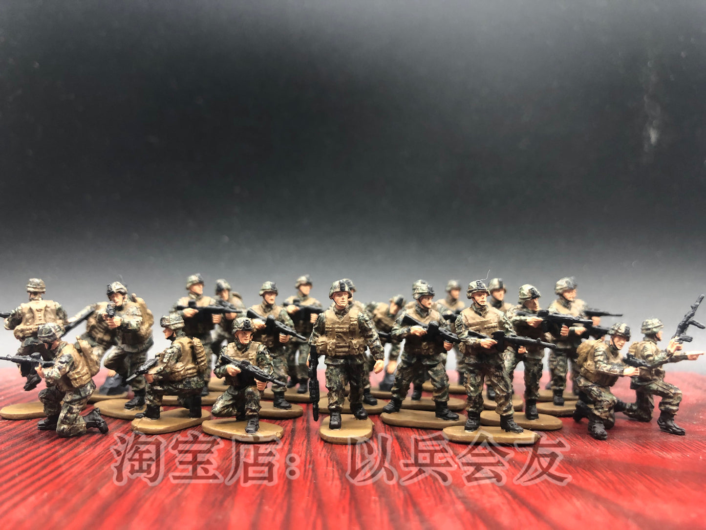 HB11 1/72 Modern U.S. Army Camouflage Soldiers Handpainted Model 10pc