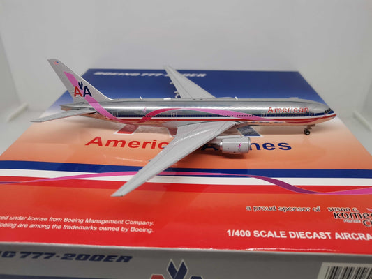 1:400 JC Wings AA BOEING B777-200ER Passenger Airplane Diecast Aircraft Model
