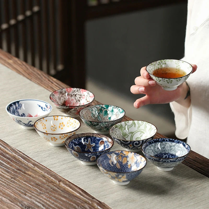 70ml 1Pc Chinese Blue and White Porcelain Teacup Ceramic Tea Bowl Master