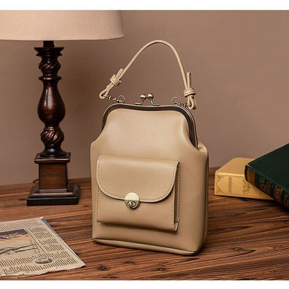Clip Bags Women PU Leather Shoulder Crossbody Bag Ladies Handbag Female