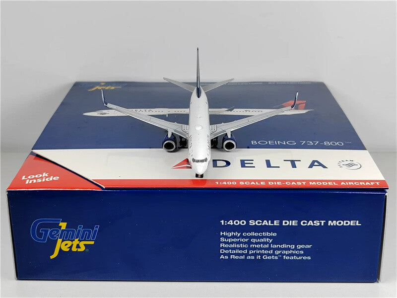GeminiJets for DELTA for BOEING B737-800W N3746H 1/400 Aircraft Pre-built Model