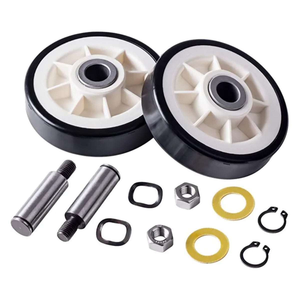 2Pcs Dryer Roller Wheel Drum Support Kit Replacement Part For Maytag Whirlpool