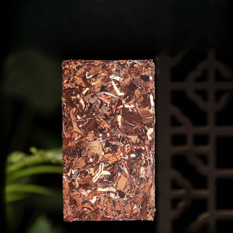 500g White Tea Brick Yunnan Dried Tangerine Peel Bai Mu Dan Shou Mei Aged Tea