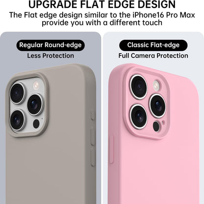 Compatible with Iphone 16 Pro Max Case, Liquid Silicone Upgrade [Camera Protecti