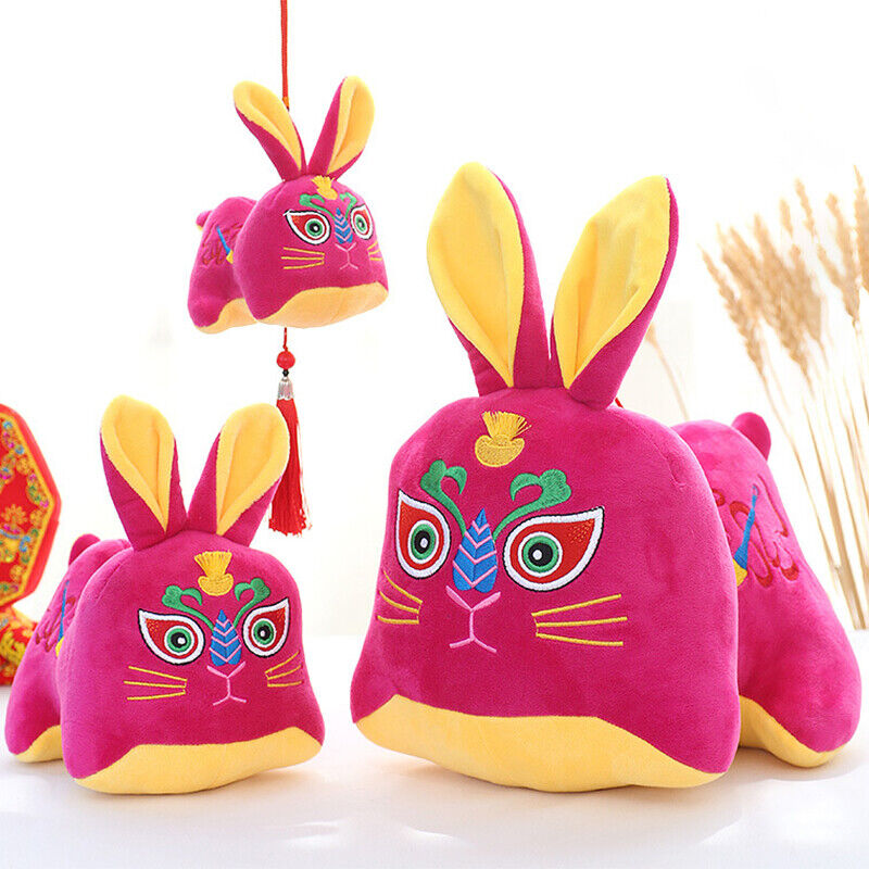 Rabbit Year Spring Festival Cute Doll Zodiac Plush Toy Chinese Traditional Gifts