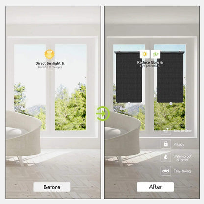 Blackout Roller Blinds | Nail-Free Privacy Curtains for Windows