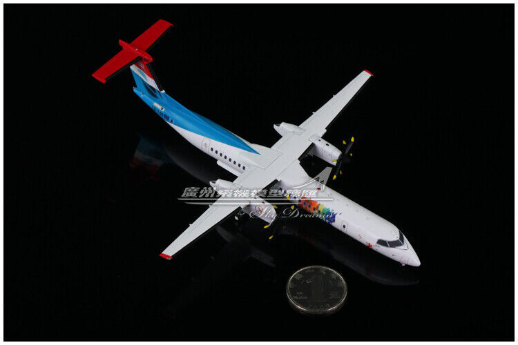 1:200 JC Wings Luxair Bombardier Dash 8 Q400 Passenger Airplane Diecast Model