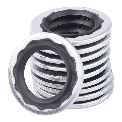 60Pcs 9 Size Air Conditioning System Compressor Gasket Seal Washer Replace Kits