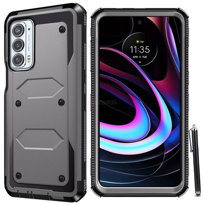 For Motorola Edge 5G UW / Edge (2021) Case Dual Layer Rugged Hybrid Phone Cover