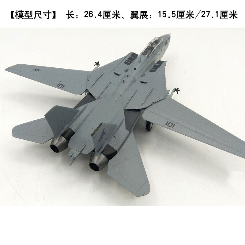 1/72 US Navy F-14D Male Cat Fighter VF-213 Black Lion F14 Aircraft Model