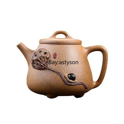 Original Ore Real Yixing Zisha Old Duan Clay Tea Pot Lotus Root Relief Shipiao