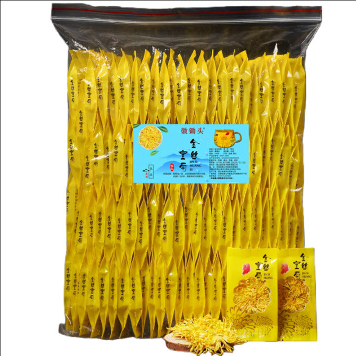 100 Flowers Healthy Herbal Tea Jin Si Huang Ju Organic Golden Chrysanthemum Tea