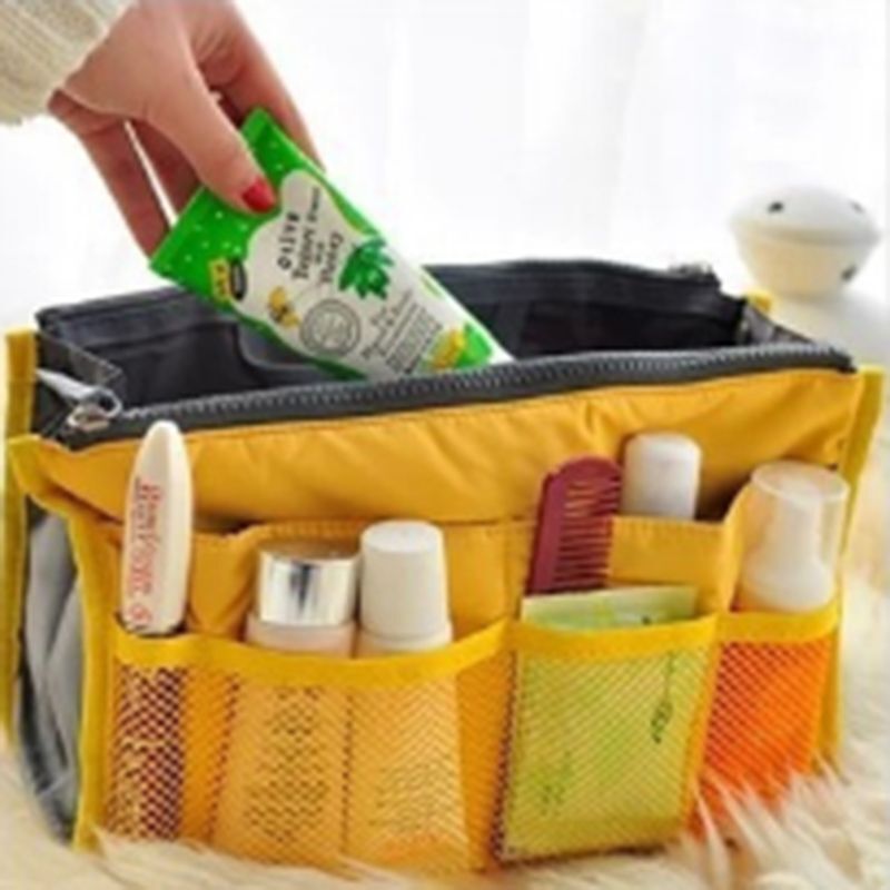 Bag Nylon Travel Insert Organizer Handbag Purse Large Liner Makeup Cosmetic Bag