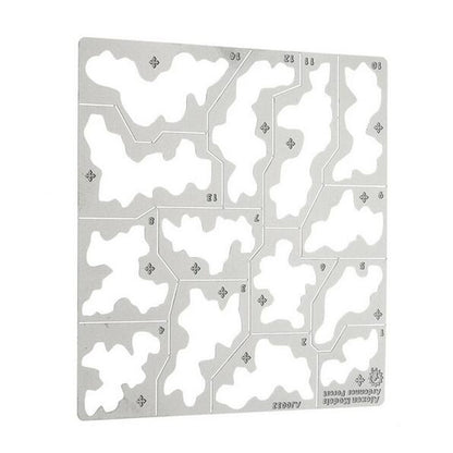 1/35 1/100 Steel Forest Camouflage Stenciling Template Leakage Spray Model Tool