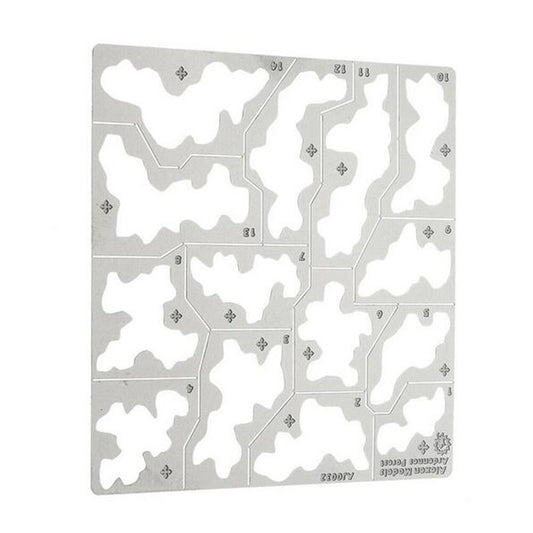 1/35 1/100 Steel Forest Camouflage Stenciling Template Leakage Spray Model Tool