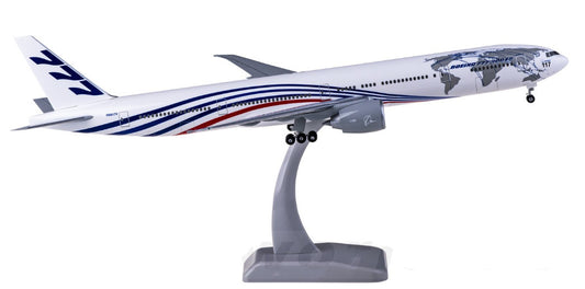 1:200 37CM Hogan World Tour BOEING 777-300ER Airplane ABS Plastic Aircraft Model