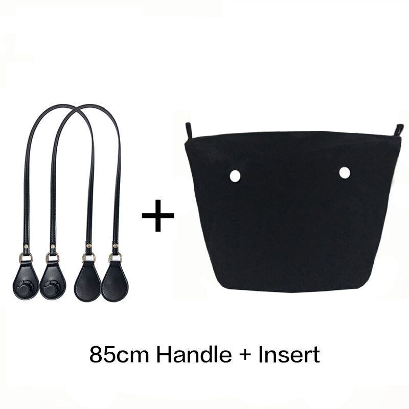 1set Canvas Lining Insert Inner Pocket 85cm Long Handles Microfiber Leather Bag