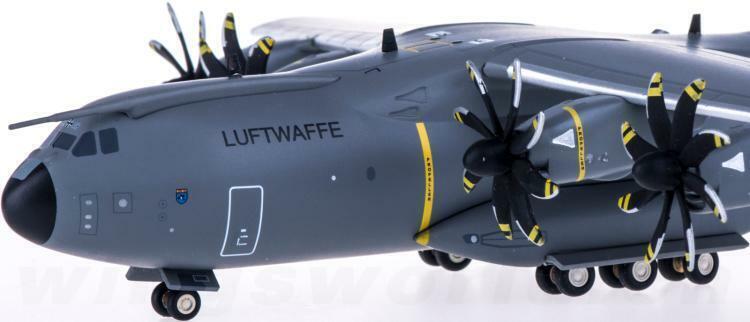 1:200 Herpa Luftwaffe Airbus A400M Atlas Military Aircraft Diecast Plane Model