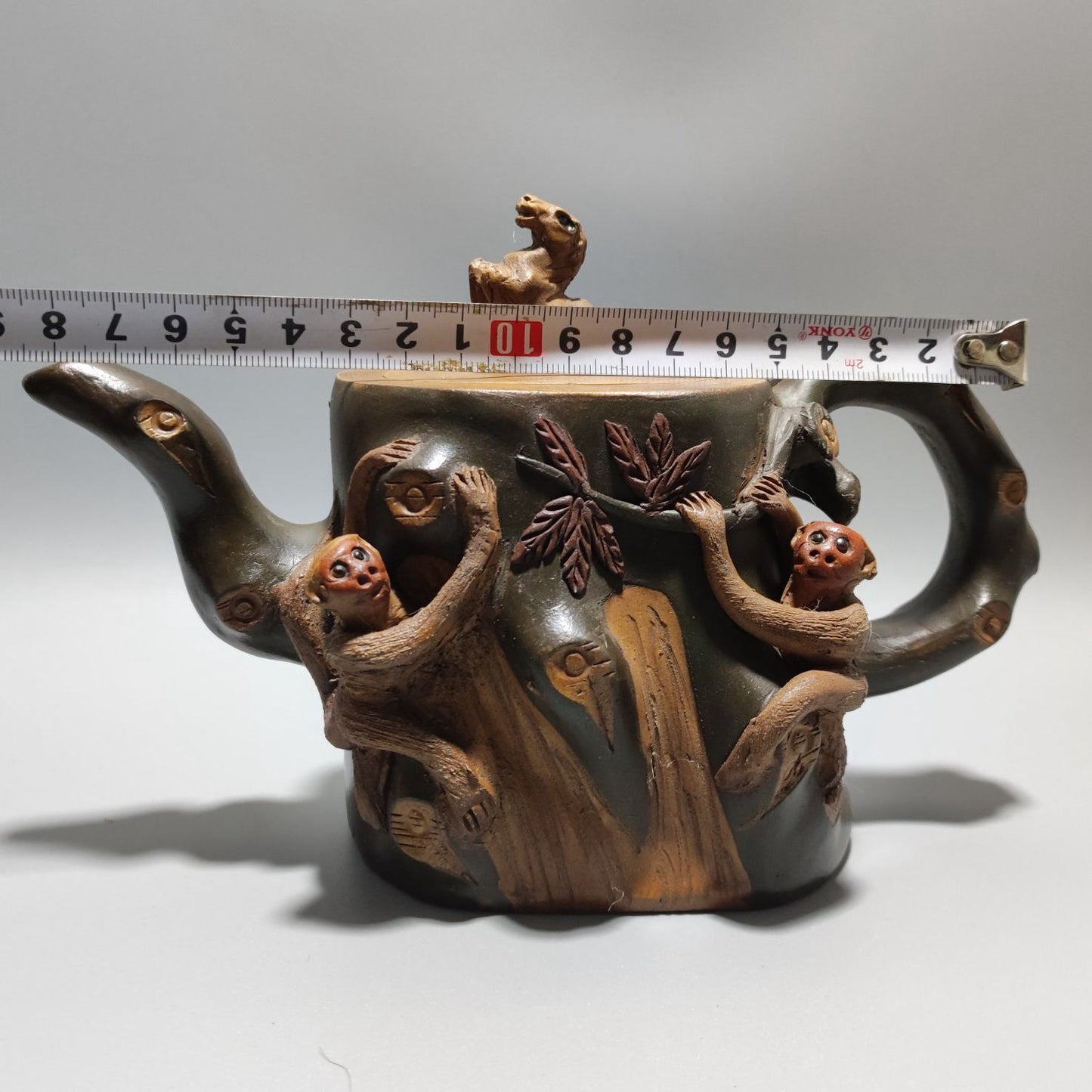 Chinese Yixing Purple Clay Teapot Tea Set Pot Zisha Ceramic Cute Decor Figurine