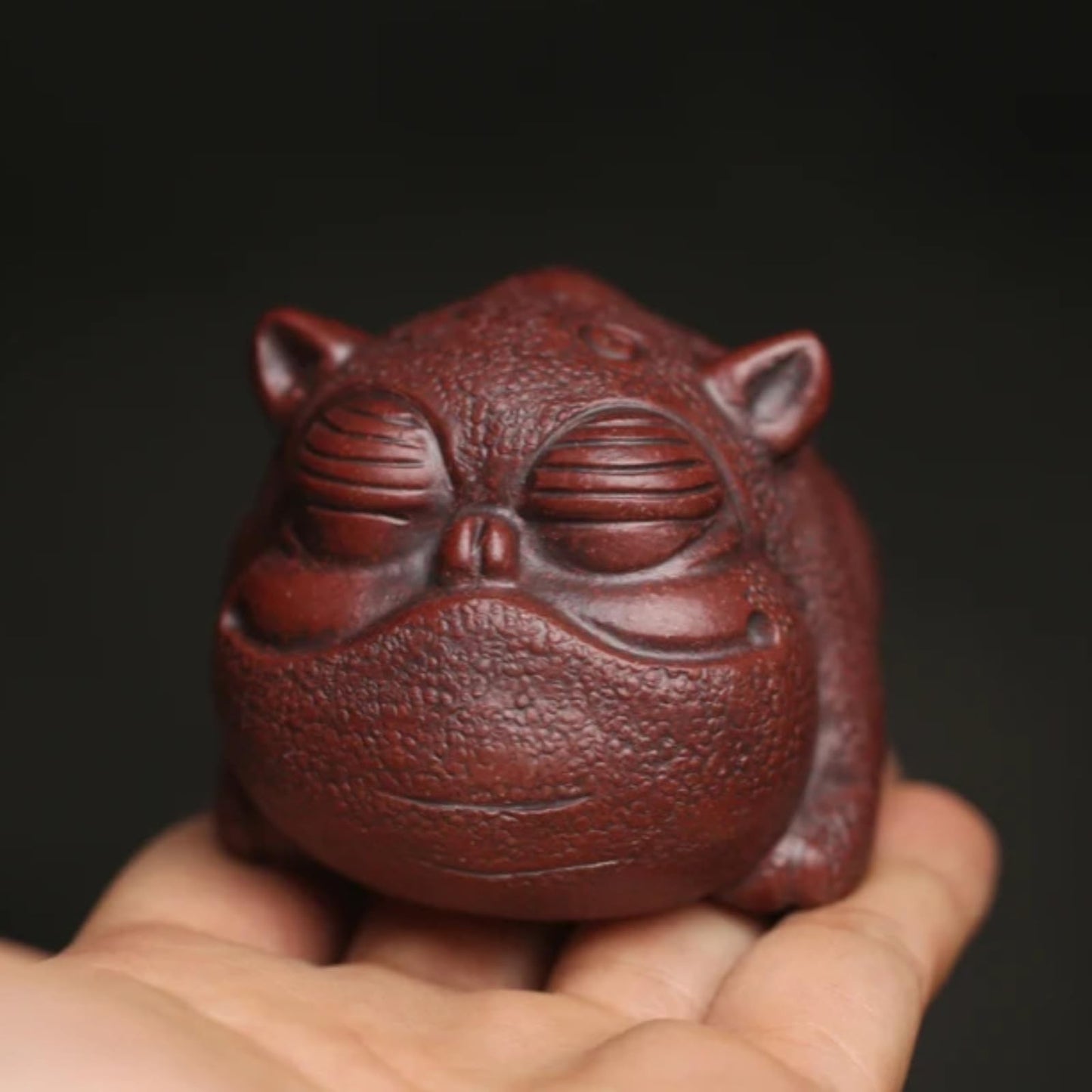 Wild Beast Cute Purple Sands Tea Pet 7cm Tea Ceremony Chinese Accessories