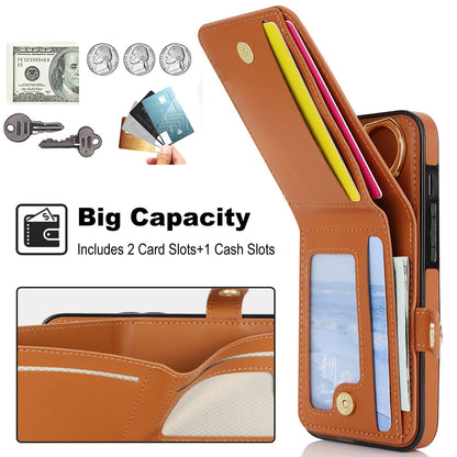 Apple16E anti-theft brush Samsung S25EDGE ring RFID anti-fall mobile phone cover
