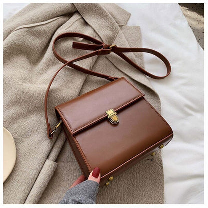 Women's Shoulder Bag Autumn Square Bag Ladies Crossbody Purses Texture Femme