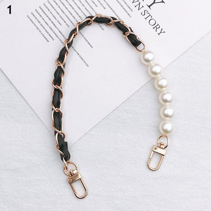Imitation Pearl Chain Bag Chain Purse Belt Short Mobile Phone Lanyard Bag Handle