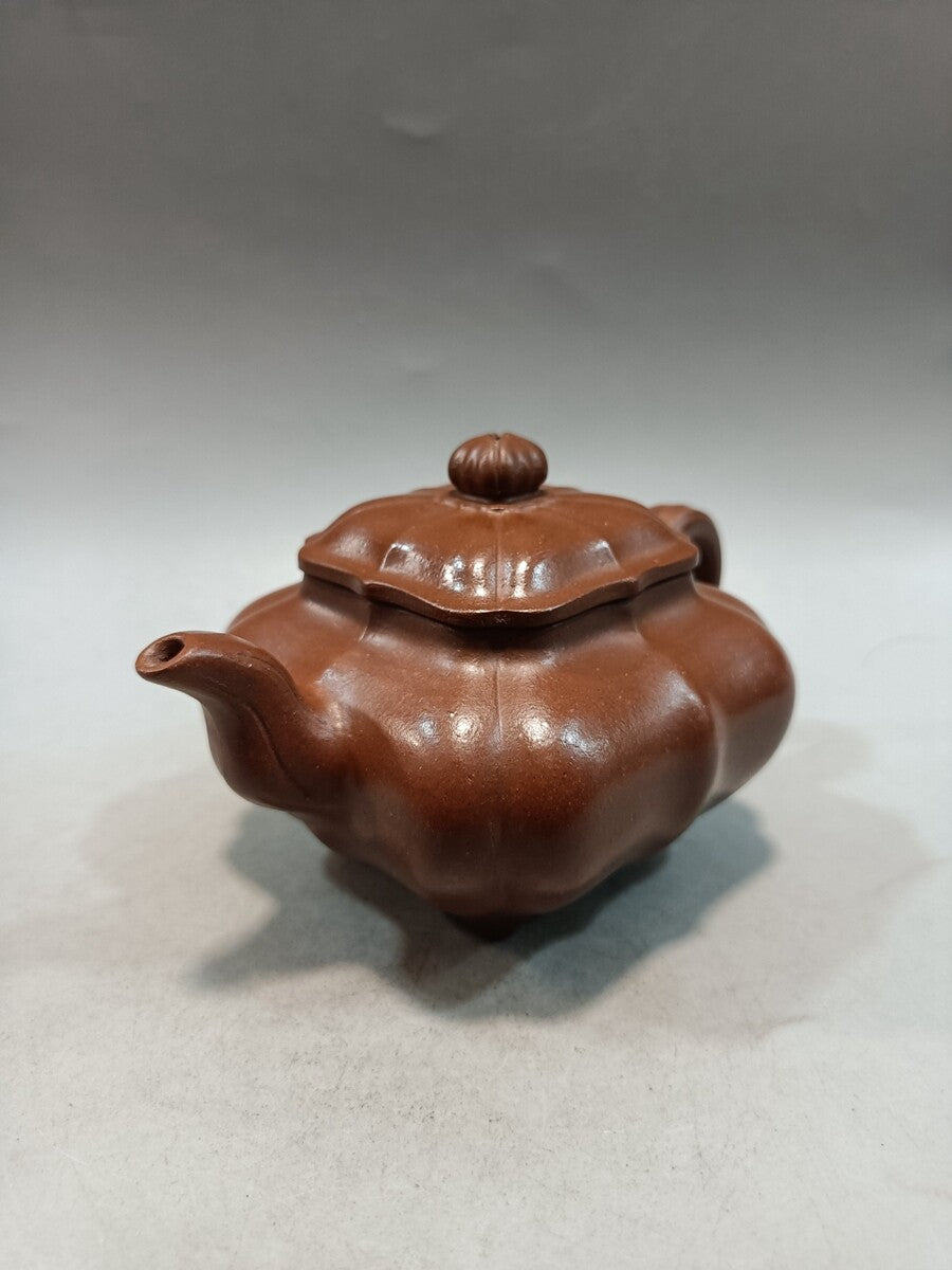 Chinese Old Yixing Clay Teapot Sunflower Pots Purple Sand Teapot 220cc
