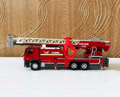 1:50 XCMG YT60 LADDER FIRE FIGHTING TRUCK Recue Vehicle Diecast Model Collection