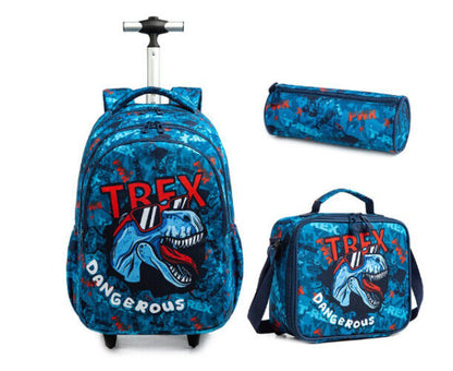 Kids Bag Wheels School Backpack Children School Backpack Girls Travel Bags