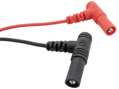 Shrouded Banana to SMD Tweezer Probe Test Lead for LCR / Multimeter, 36" Cord