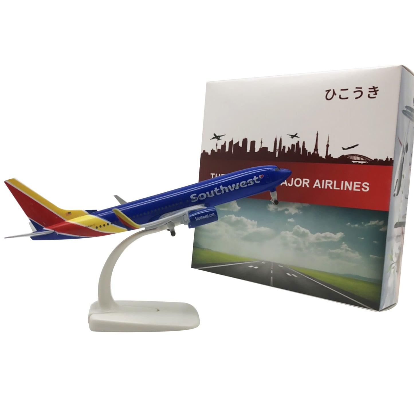 20cm 737 B737 Airline Diecast Airplane Model With Wheels Airplane Model