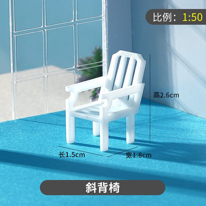 1/50 Cinema Chairs Model Mini Furniture Scene Props Model Accessories